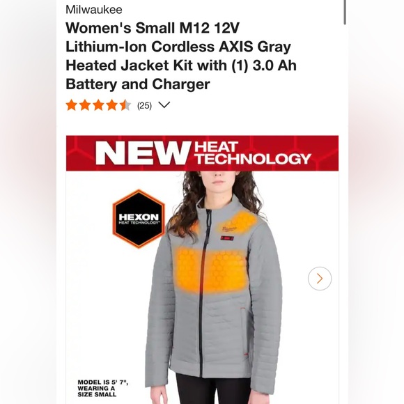 Milwaukee Heated Jacket - NEW - Picture 8 of 11